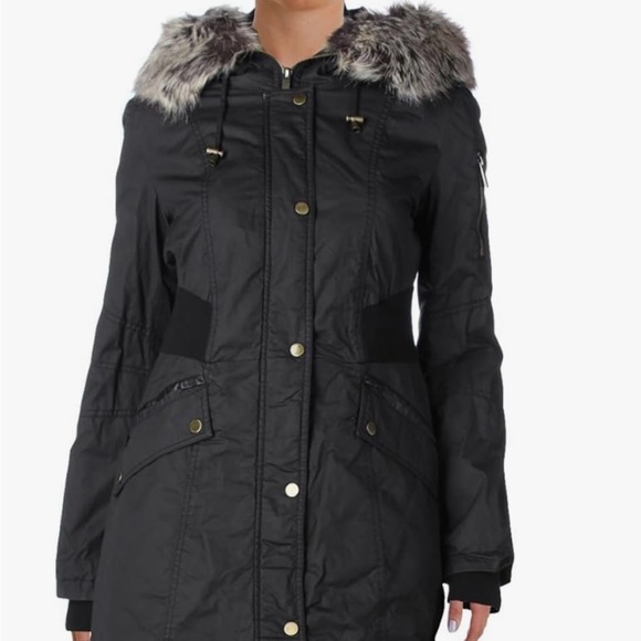 French Connection Women's Bomber Parka navy Medium - Picture 1 of 14
